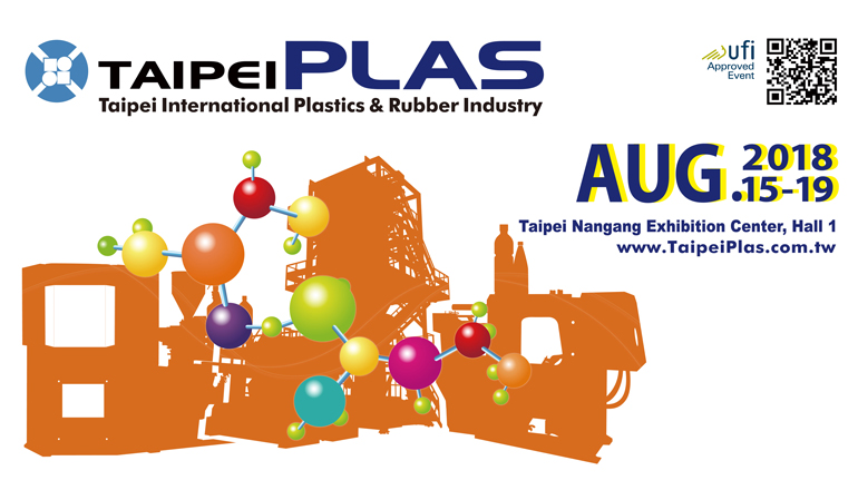 Taipei PLAS 2018 unveils cutting-edge plastics and rubber products and technologies with greater exhibition scale.