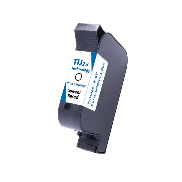 White Half-Inch Solvent TIJ Cartridge