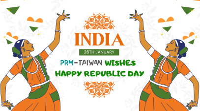 Celebrating India's 76th Republic Day with PRM-Taiwan!