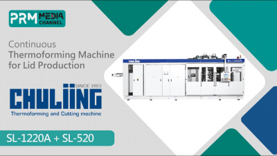 Continuous Thermoforming Machine SL-1220A + SL-520 for Lid Production | CHULIING
