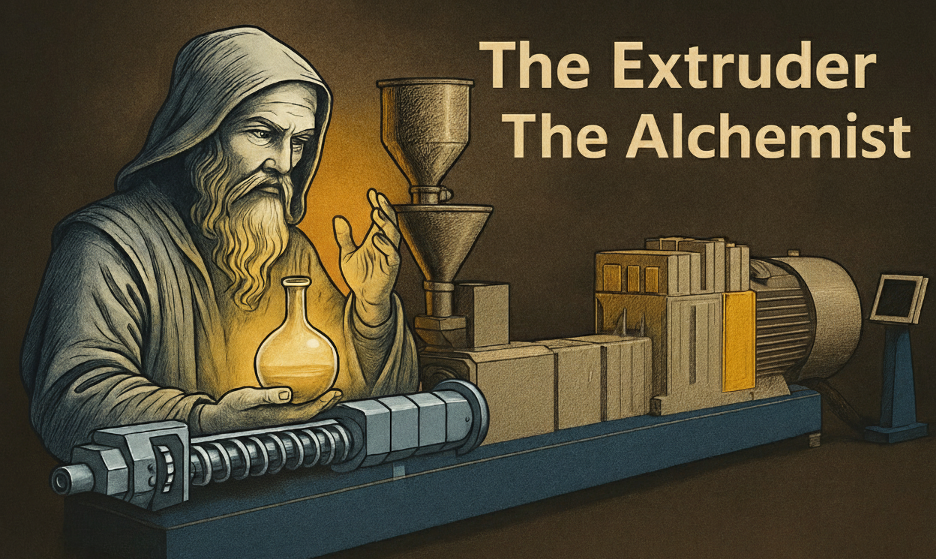 ecycled plastics are often inconsistent, and natural fillers can be difficult to process.  This is where the modern extruder evolves from a simple melting device into a sophisticated "alchemist."