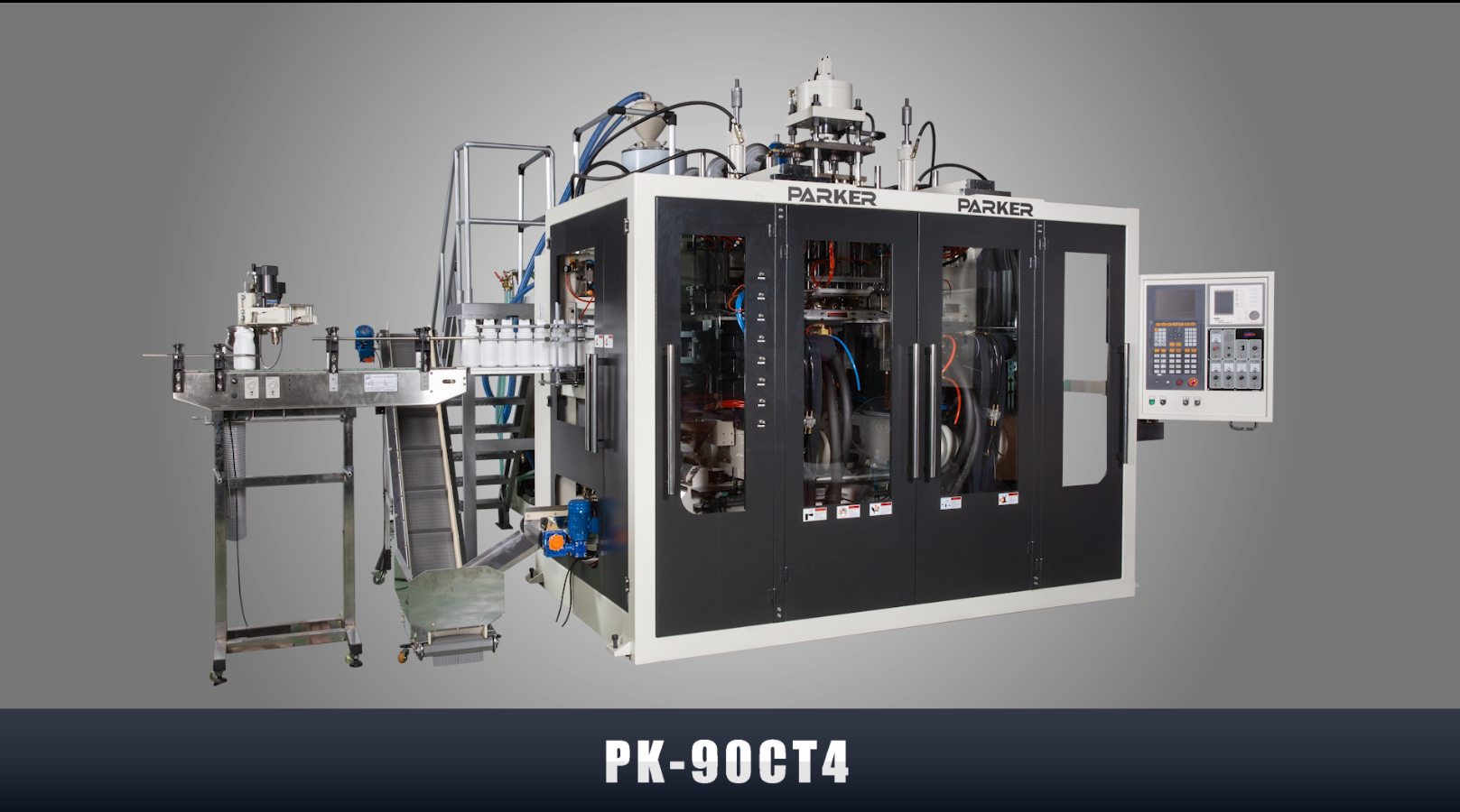 ツインステーション4ヘッドブロー成形機-PK-90CT4（PE）